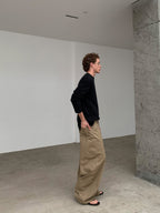 Thread | Raw Edge Relaxed V-Neck Knit